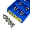Пластины токарные треугольные 10 шт для АЛЮМИНИЯ и цветных металлов TCGT110204-AK H01 Korloy (Корея), набор из 10 шт, 11x11x11 мм
